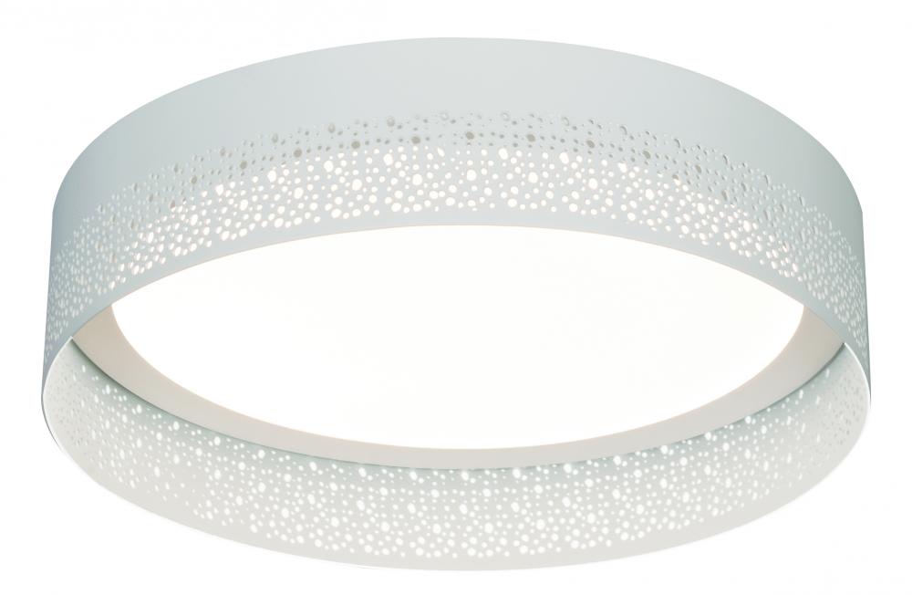 Ash LED Flush Mount - 16'' - White