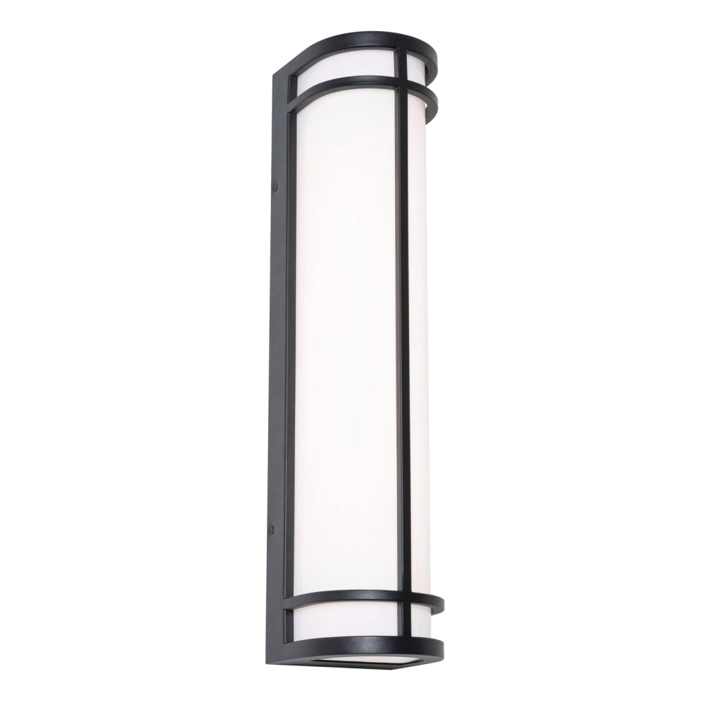 Crain 24'' LED Outdoor Sconce,120-277V,24W,5 CCT,BK