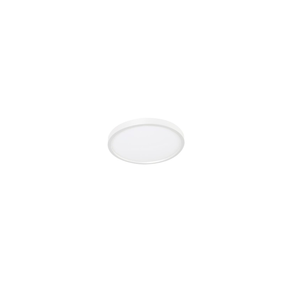 Edge Round 08'' LED Flush Mount,120V,15W,5 CCT,WH