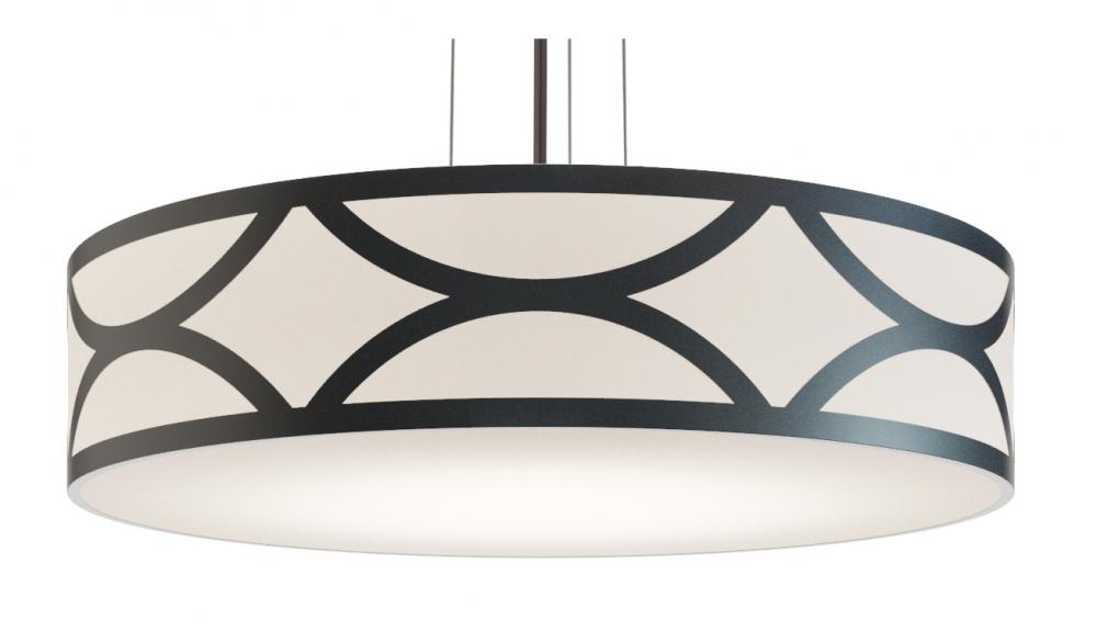 Lake 4 Light 30'' Pendant, 120V, BK