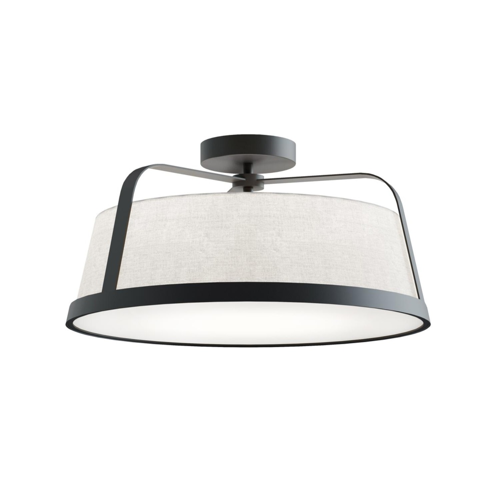 Lizzette 18'' Med Base Ceiling,120V,BK