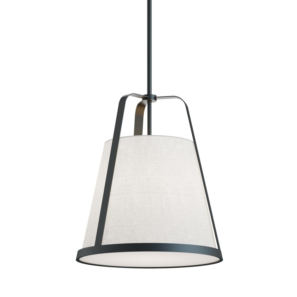 Lizzette 18'' Med Base Pendant,120V,BK