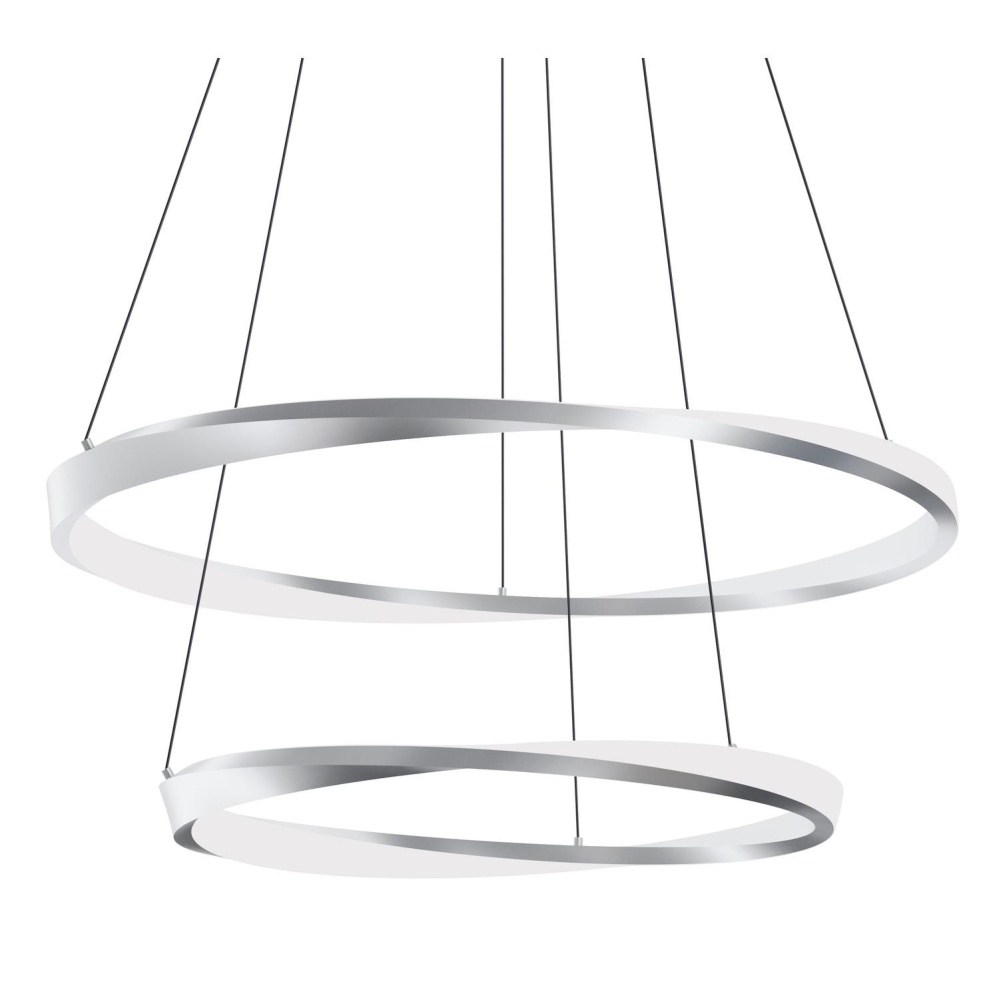 Oberon 40'' Double LED Pendant 120-277V 60W 5CCT SN