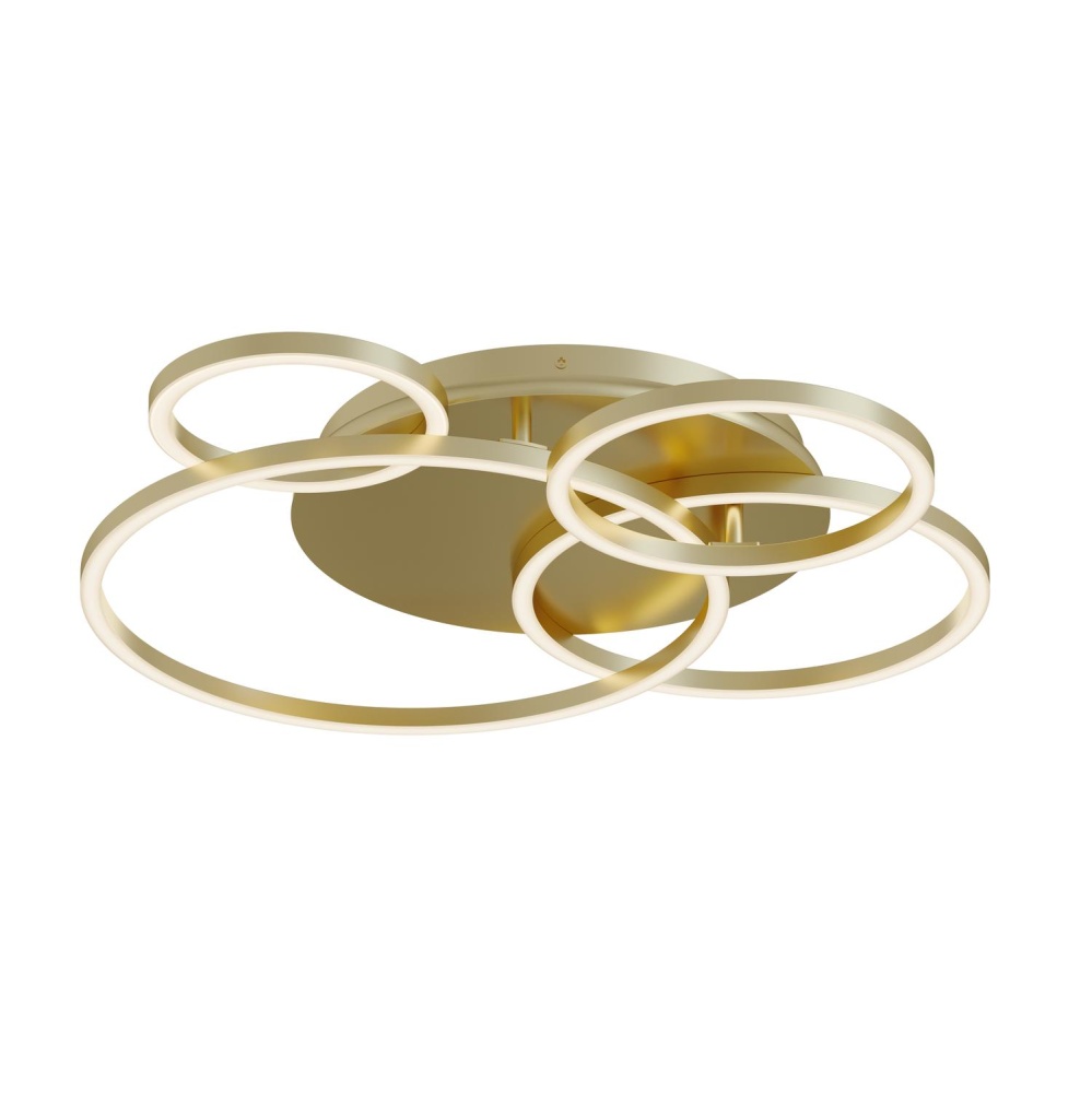 Orbit 24'' LED Semi Flush Mount,120V,57W,5 CCT,LB