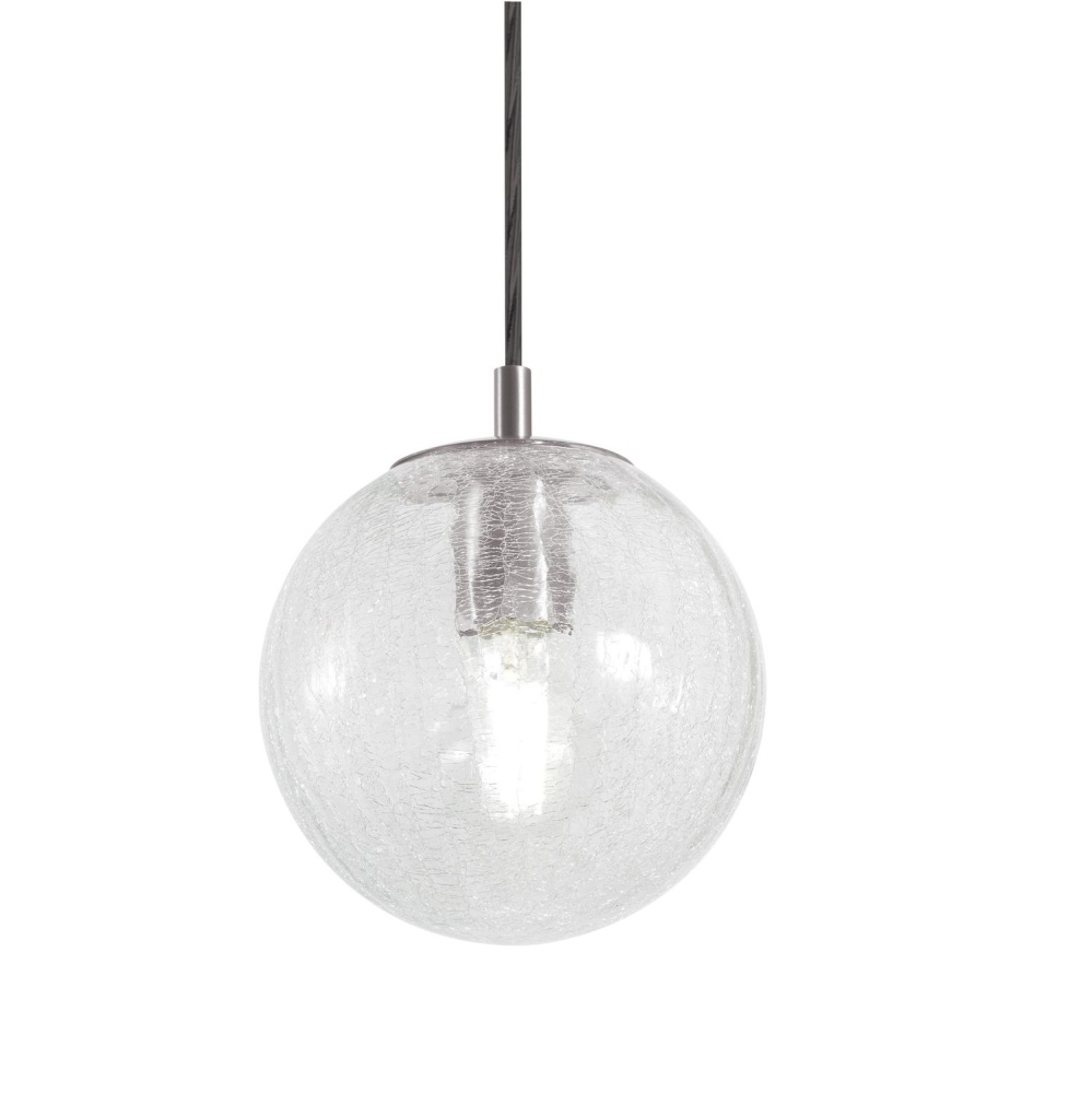 Palla 07'' Medium Base Pendant,120V,SN