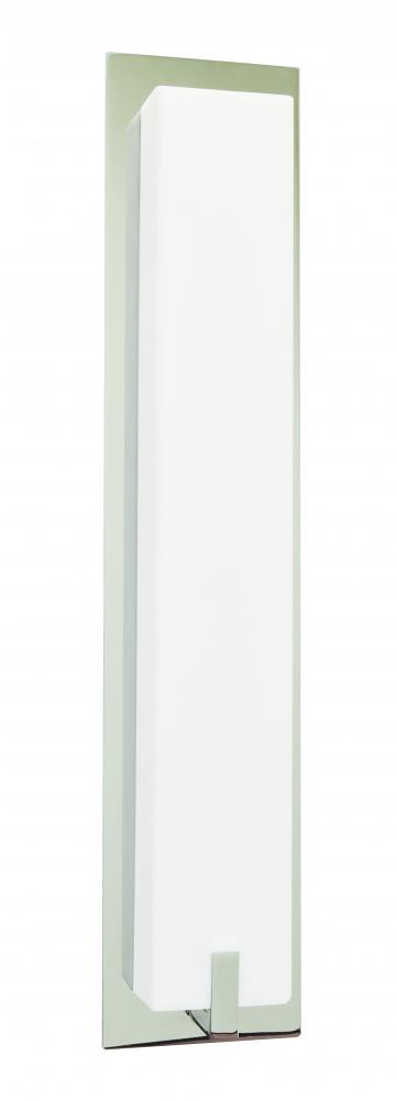 Sinclair 18'' LED Sconce-Satin Nickel Finish -White Acrylic