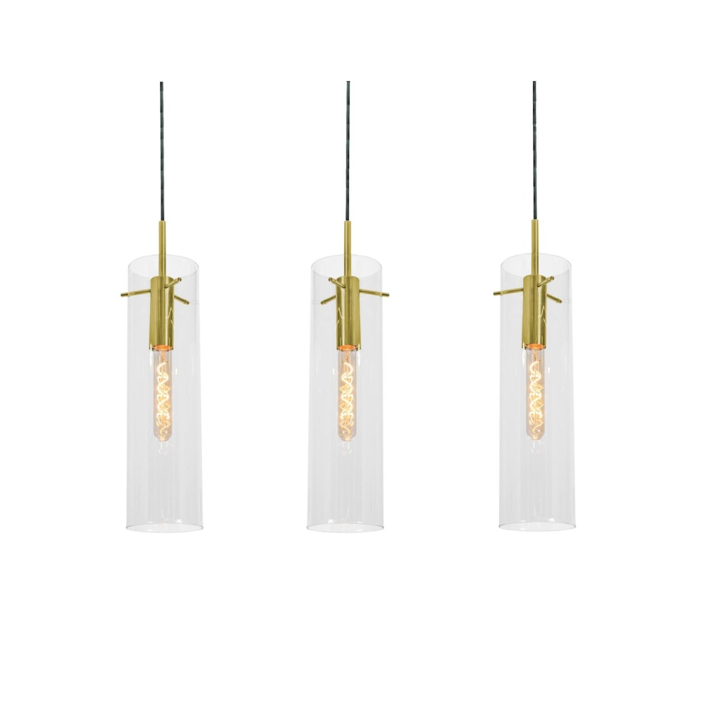 Vista 3 Light Linear Pendant,60W,LB