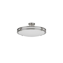 AFX Lighting, Inc. CAC14L5AJUDSN - Carlisle 14'' LED Semi-Flush,120-277V,27W,5 CCT,SN