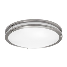 AFX Lighting, Inc. CAF14L5AJUDSN-BB - Carlisle 14'' LED Flush,120-277V,27W,5 CCT,SN,BB