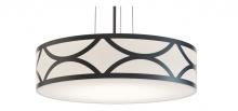 AFX Lighting, Inc. LAKP24MBBK - Lake 3 Light 24'' Pendant, 120V, BK