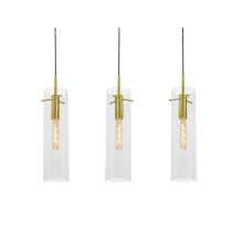 AFX Lighting, Inc. VSAP05MBLBLNR3 - Vista 3 Light Linear Pendant,60W,LB