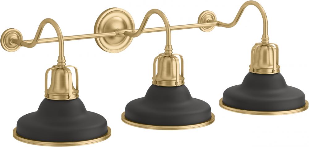 HAUKSBEE™ 3 LIGHT DOUBLE BELL SCONCE