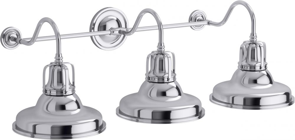 HAUKSBEE™ 3 LIGHT DOUBLE BELL SCONCE