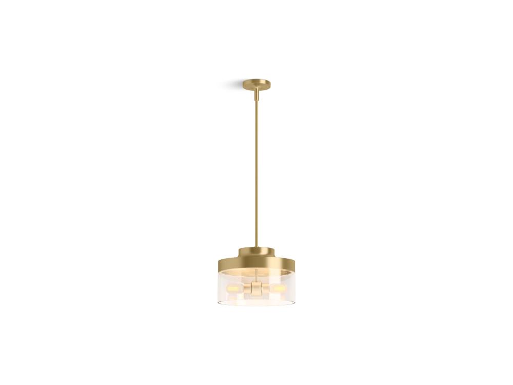Purist 12½ in. Two-Light Pendant