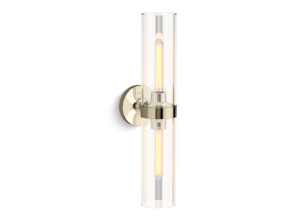Purist 22 In. Two-Light Sconce