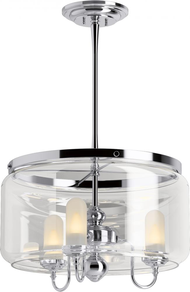ARTIFACTS® 3 LIGHT CHANDELIER - DRUM