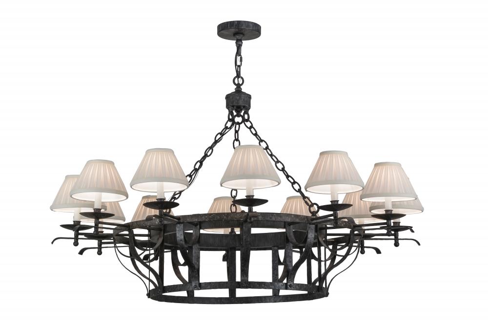 52"W Ethel 12 LT Chandelier