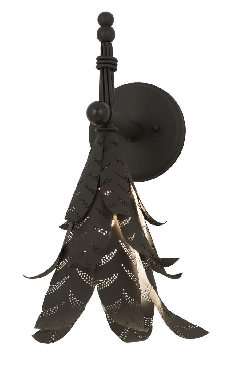 10&#34;W Tropical Palm Wall Sconce