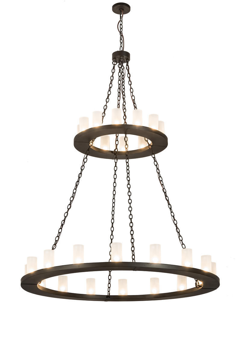 60"W Loxley 28 LT Two Tier Chandelier