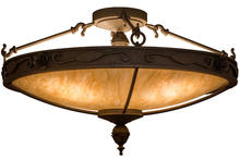 2nd Avenue Designs White 159823 - 28"W Arabesque Semi-Flushmount
