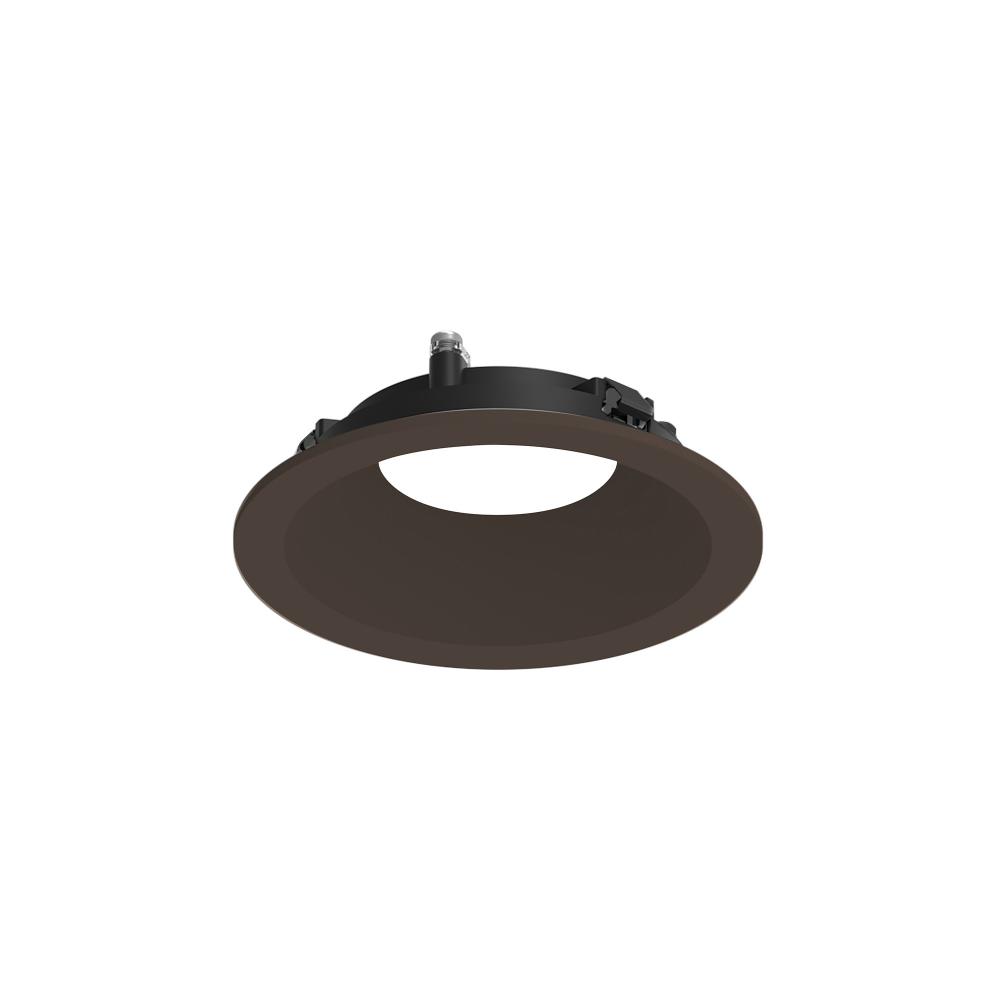 3" Apollo Round Flanged Downlight Trim, Bronze Finish