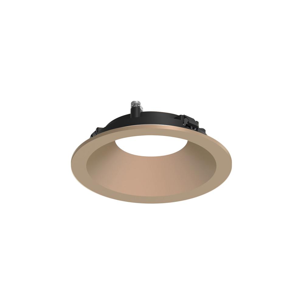 3" Apollo Round Flanged Downlight Trim, Wheat Diffused Finish