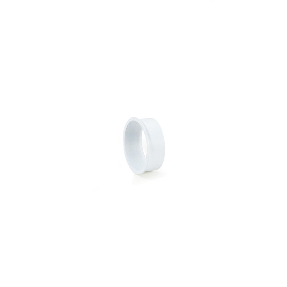 5/8" Matte Powder White Opaque Snoot for 1" Iolite Trims