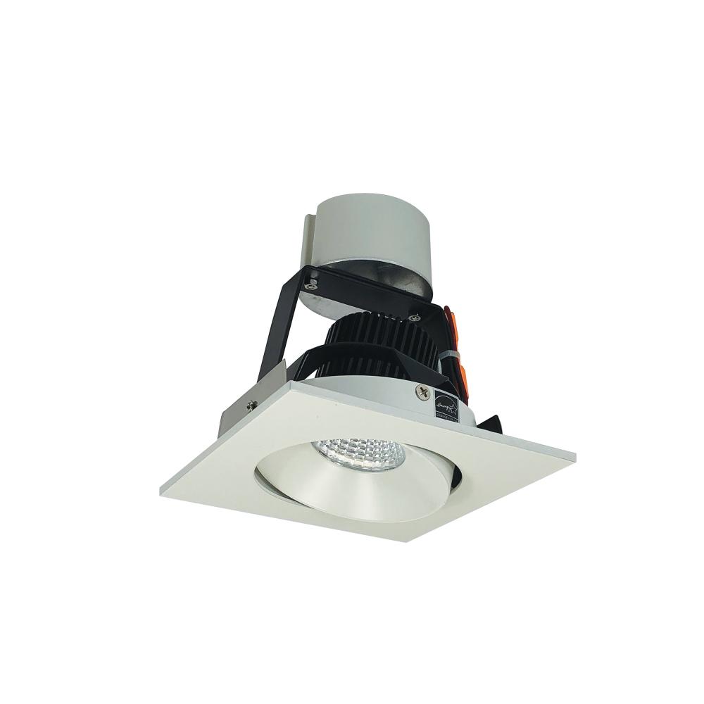 4" Iolite LED Square Adjustable Cone Retrofit, 800lm / 12W, Comfort Dim,White Reflector / White