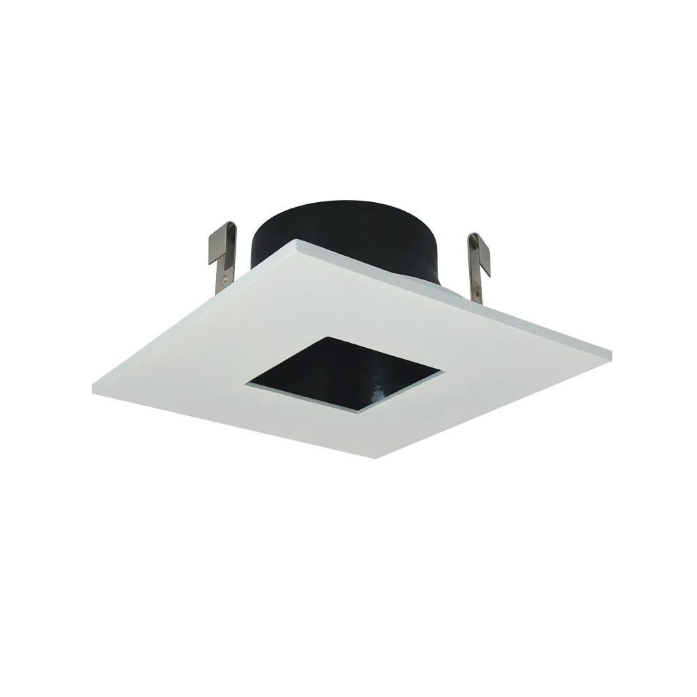 4"SQ W/2"SQ HOLE,BLK REF,WH SQ