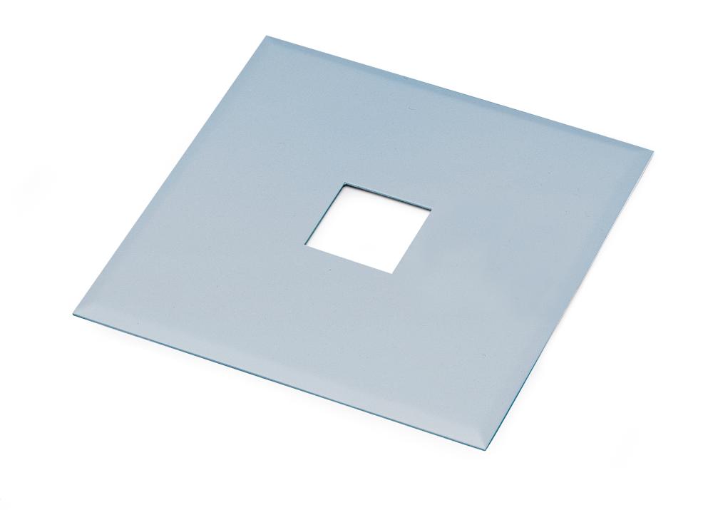 Outlet Box Cover, Silver Finish