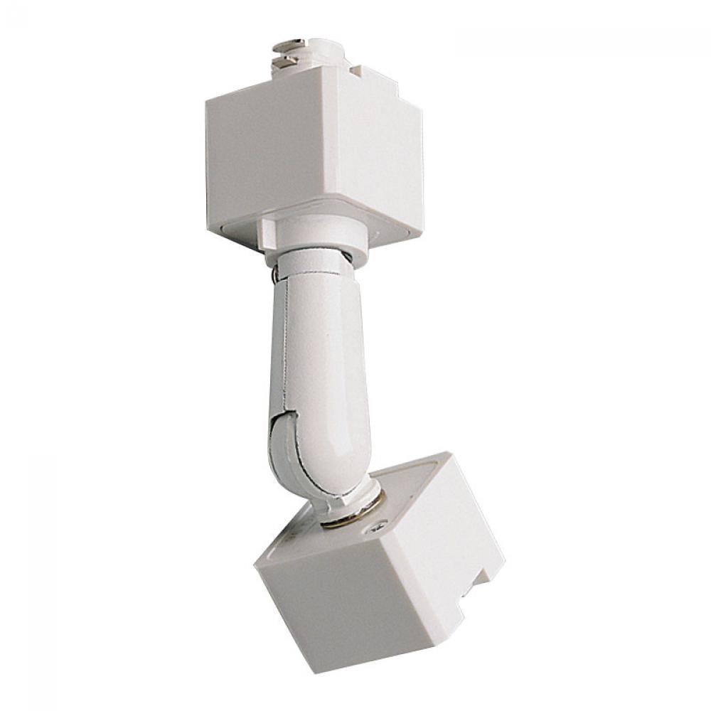 Sloped Track Head Adapter for H-Style Track Systems, White Finish