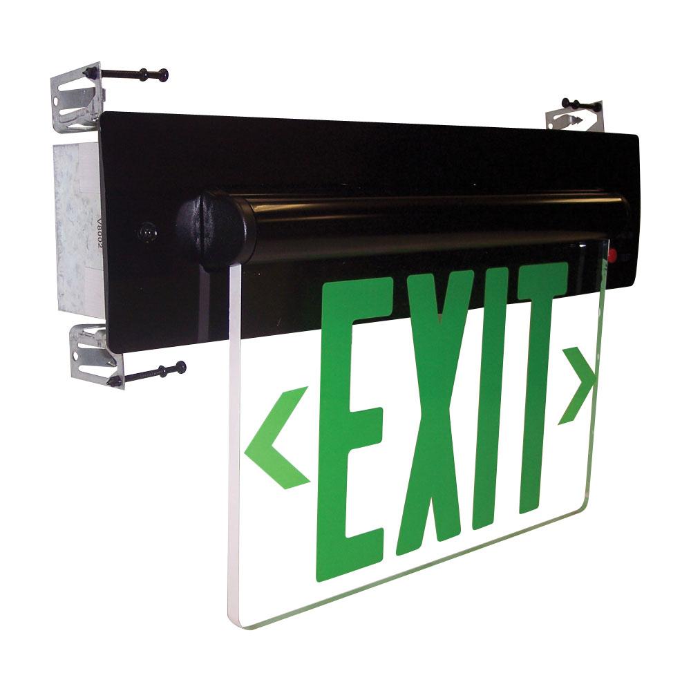 EXIT REC ADJ AC 1F GRN/CLR BLA