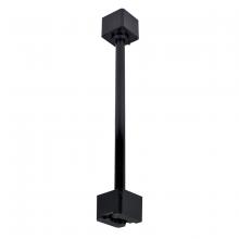 Nora NT-322B - 18" Track Head Extension Rod, Black Finish