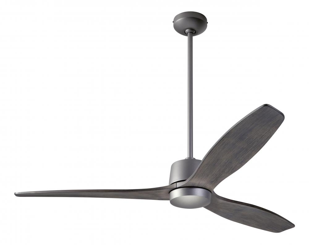 Arbor DC Fan; Graphite Finish; 54" Graywash Blades; No Light; Wall/Remote Combo Control