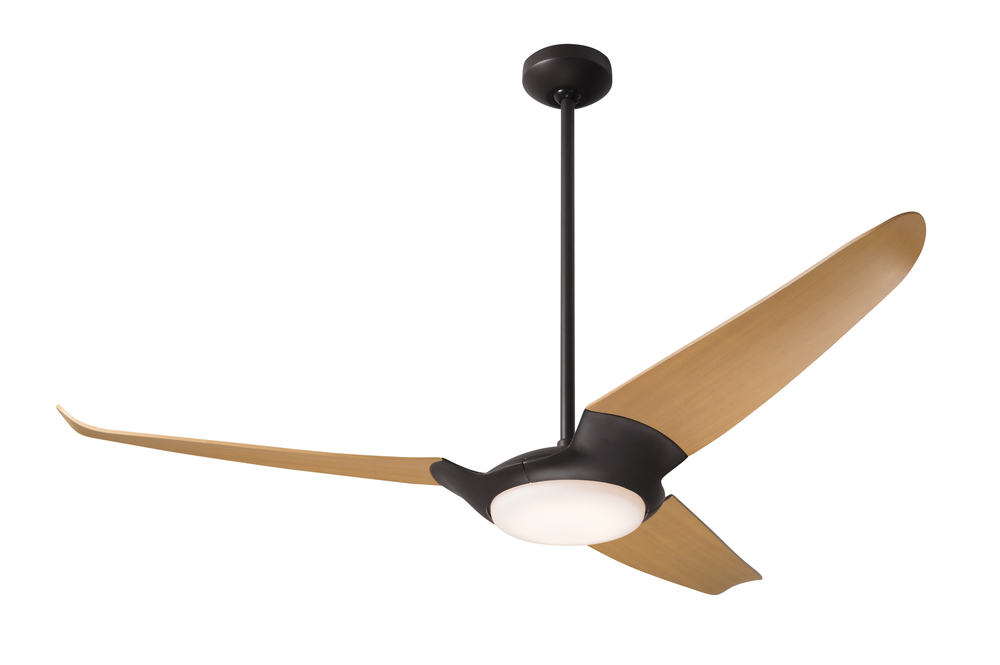 IC/Air (3 Blade ) Fan; Dark Bronze Finish; 56&#34; Maple Blades; 20W LED; Wall/Remote Combo Control