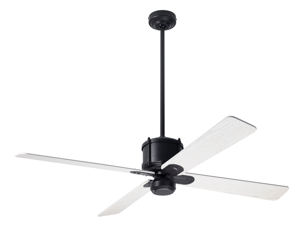 Industry DC Fan; Dark Bronze Finish; 50" Whitewash Blades; No Light; Wall/Remote Combo Control