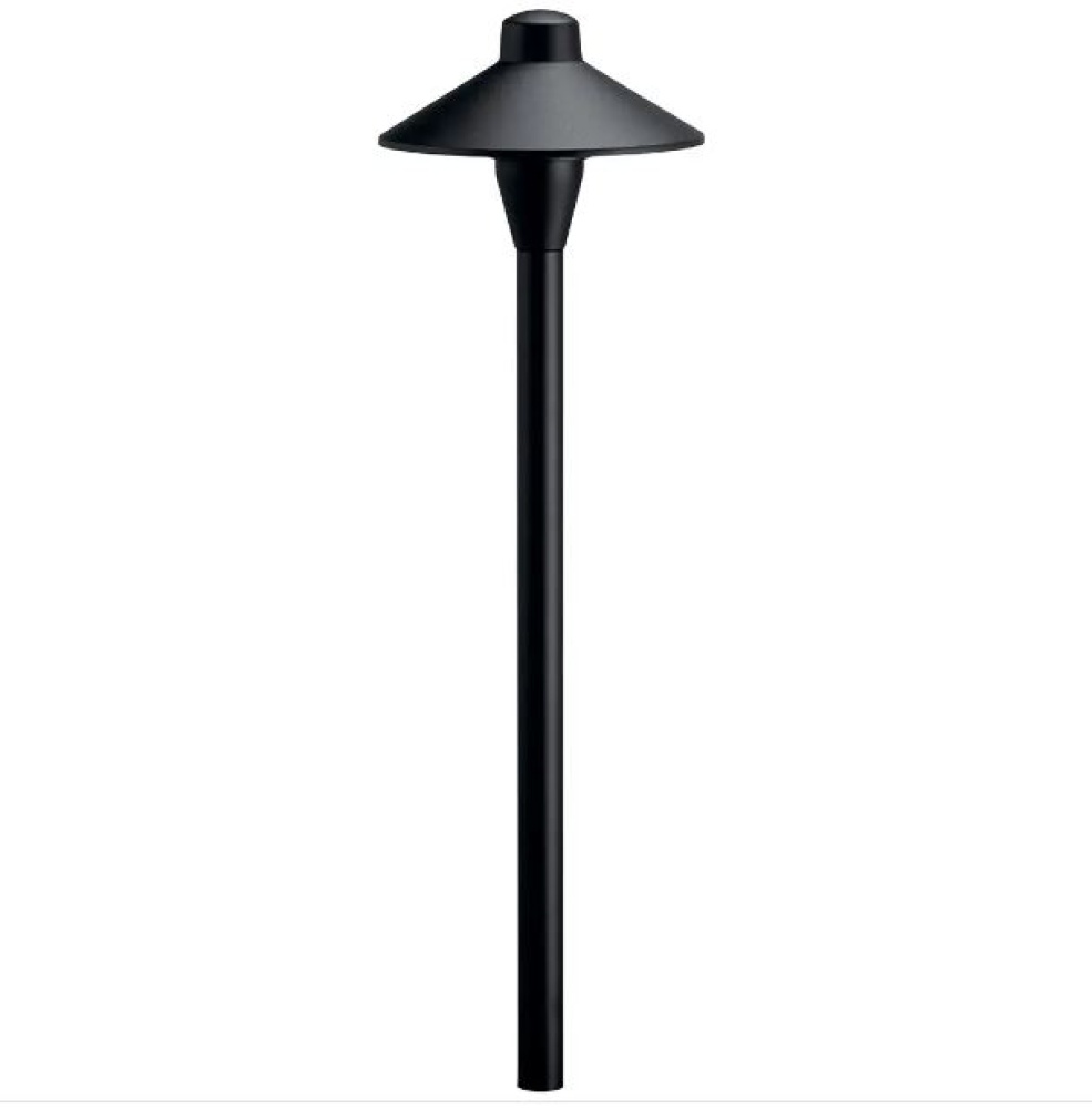 6.75" Traditional Path Light in Black Brass
