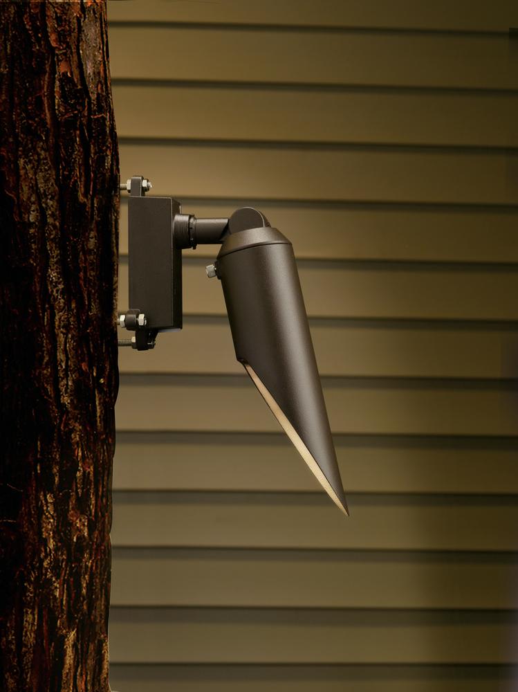 12V Long Cowl Mini Downlight Textured Architectural Bronze