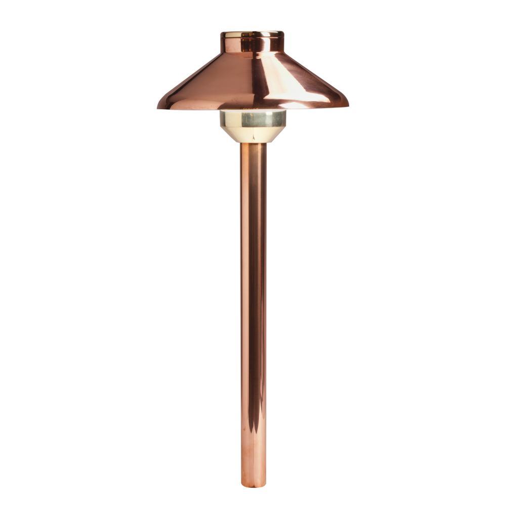 Stepped Dome 12V 2700K Path Light Copper