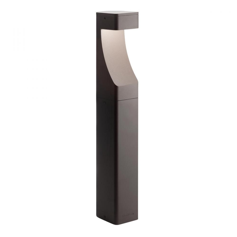 Textured Bollard 12V LED Path Light Architectural Bronze