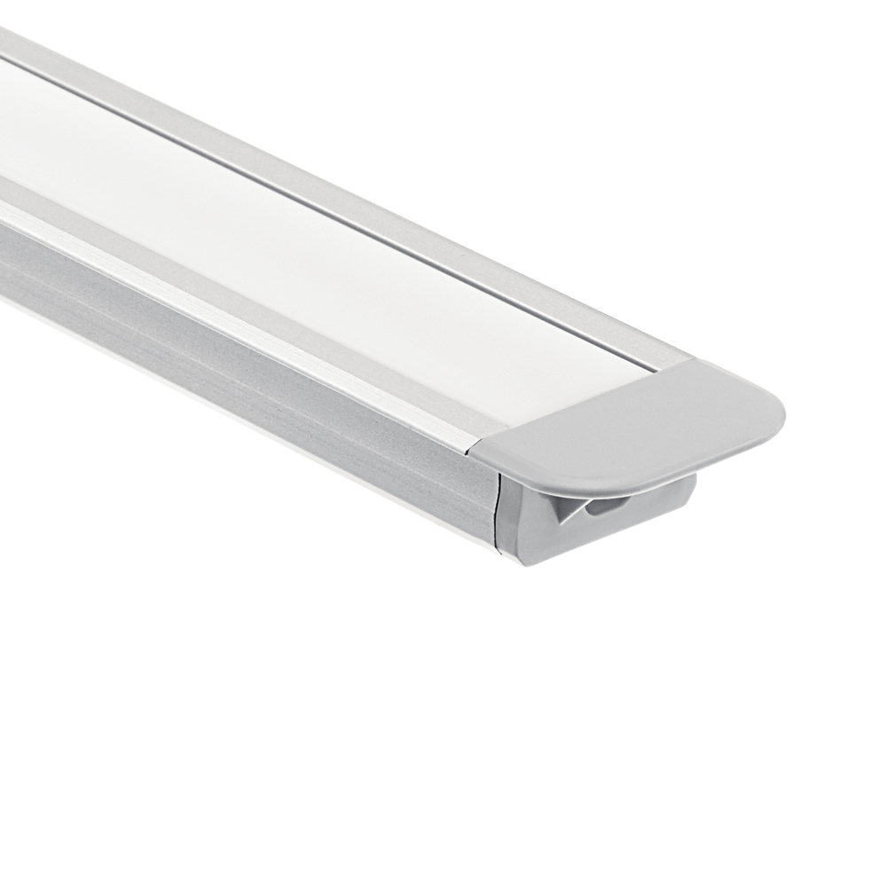 TE Standard Series 4' Kit Standard Depth Recessed Channel Silver