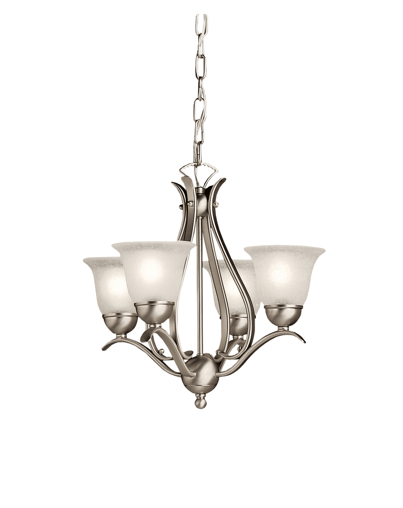 Dover 4 Light Mini Chandelier Brushed Nickel