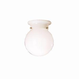 Ceiling Space 5.75" 1 Light Flush Mount White (12 pack)
