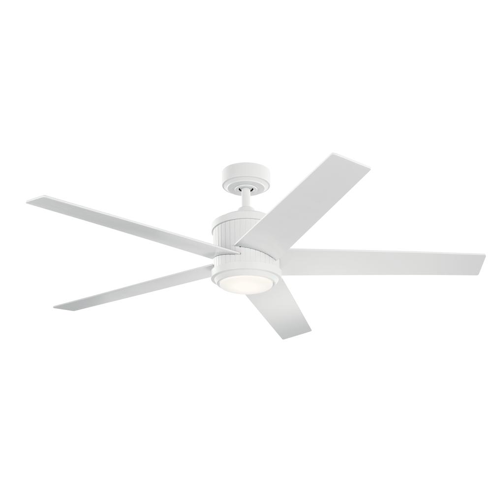 Brahm LED 56" Ceiling Fan Matte White