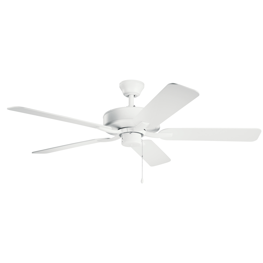 52" Basics Pro Fan Matte White