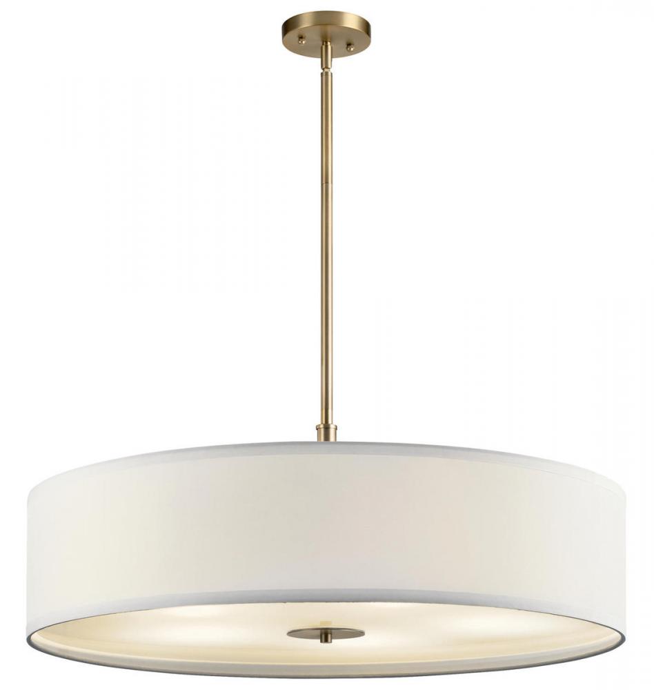 Transitional 30" 5 Light Pendant Classic Bronze