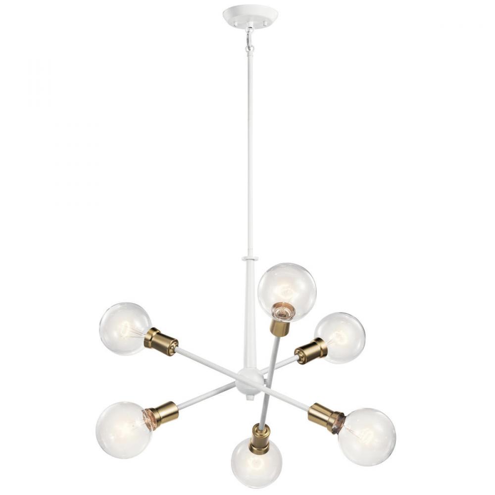 Armstrong 6 Light Chandelier White