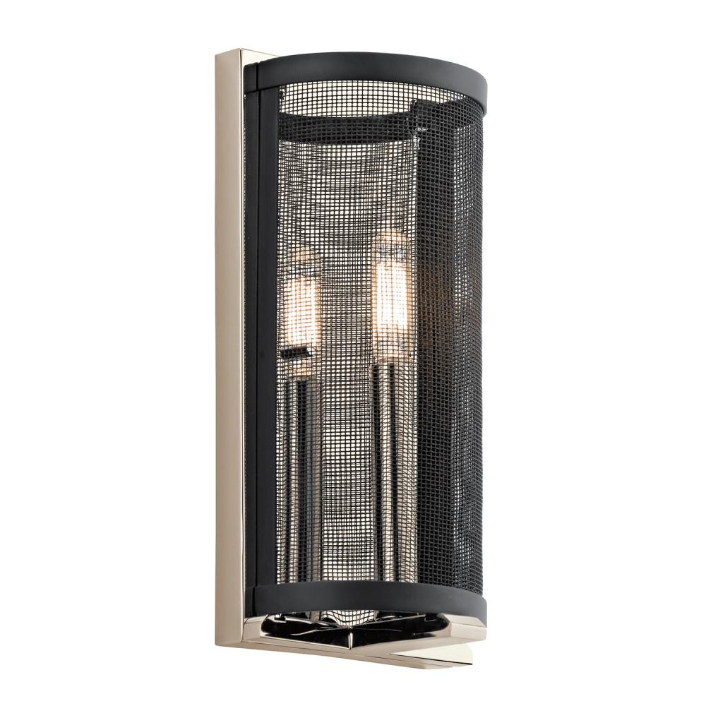 Titus 1 Light Wall Sconce in Polished Brushed Nickel