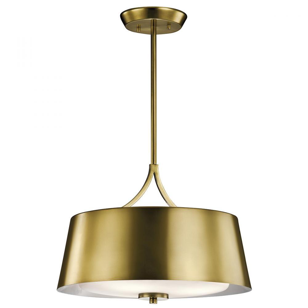 Maclain 3 Light Convertible Pendant Natural Bronze