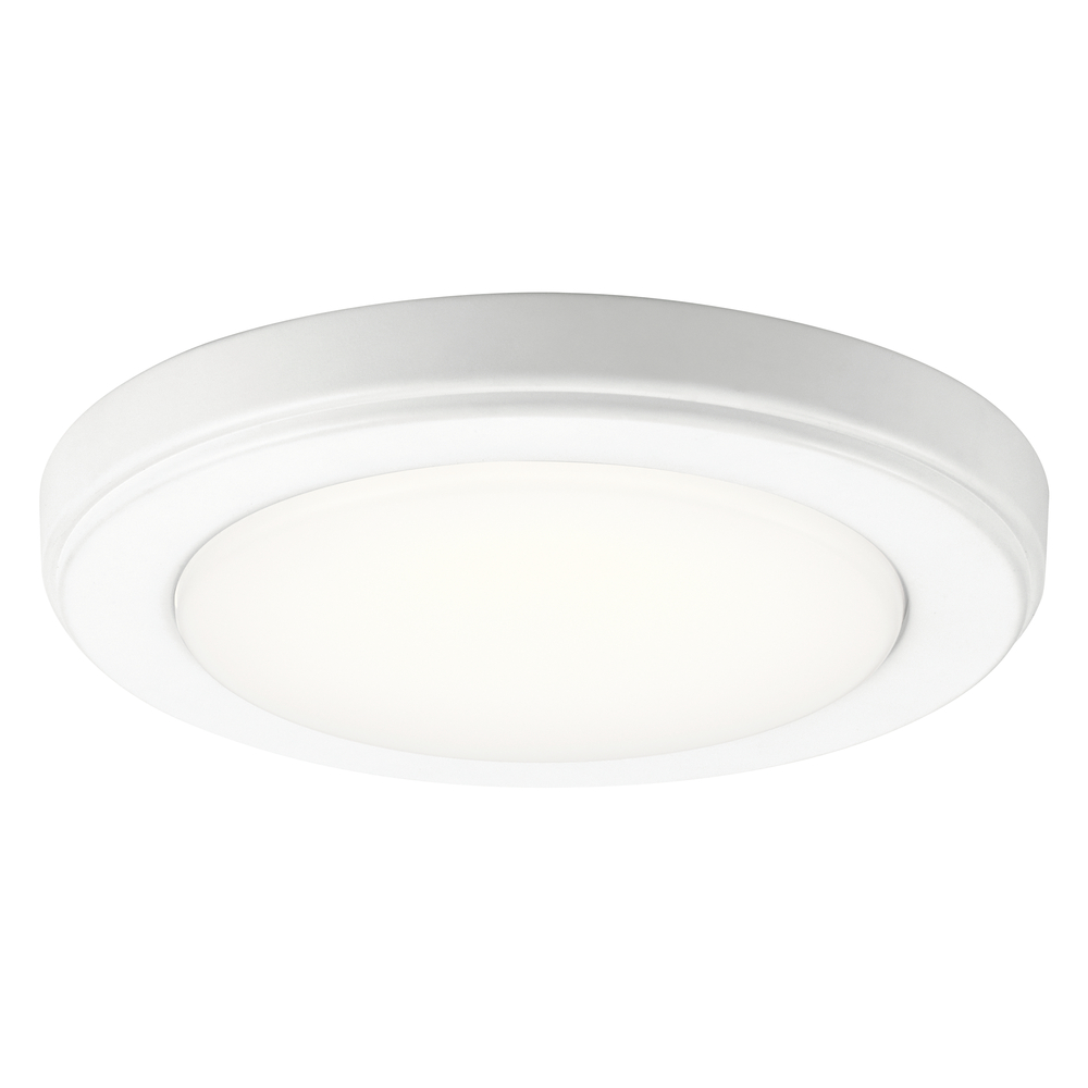 Zeo 3000K LED 7" Round Flush Mount White